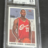 2003 Fleer #261 Lebron James rookie Beckett 8.5