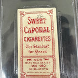 1909 T206 Sweet Caporal Frank Chance Batting Beckett 2 Nicer