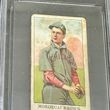 1909 E91 American Caramel Mordeaci 3 Finger Brown MBA Graded 1