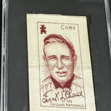 1909 S4 Silks Frank Chance Old Mill Back SGC 3