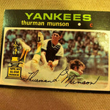 1971 Topps #5 Thurman Munson, List $120, Sell $95