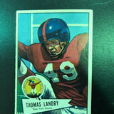 1952 Bowman Large #142 Tom Landry rookie List $600
