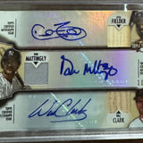 2012 Topps Triple Threads Mattingly Fielder W.Clark Triple Auto #'d27 Nr Mint/Mint
