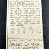 1911 T205 Sweet Caporal Mathew McIntyre VG/EX