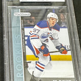 2015 Upper Deck Parkhurst Connor McDavid rookie Blue Variation Beckett Graded 9