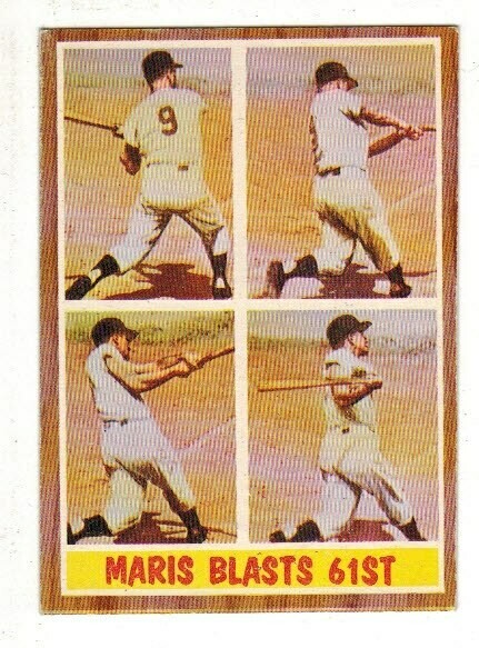 1962 Topps #313 Roger Maris Blasts 61st HR