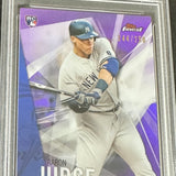 2017 Finest #2 Aaron Judge Purple Refractor PSA 9