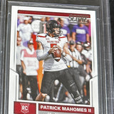 2017 Score Patrick Mahomes rookie Beckett Graded 9.5