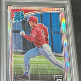 2018 Donruss Optic Shohei Ohtani rookie Running Shock PSA 9