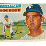 1956 Topps #332 Don Larsen rookie list $120