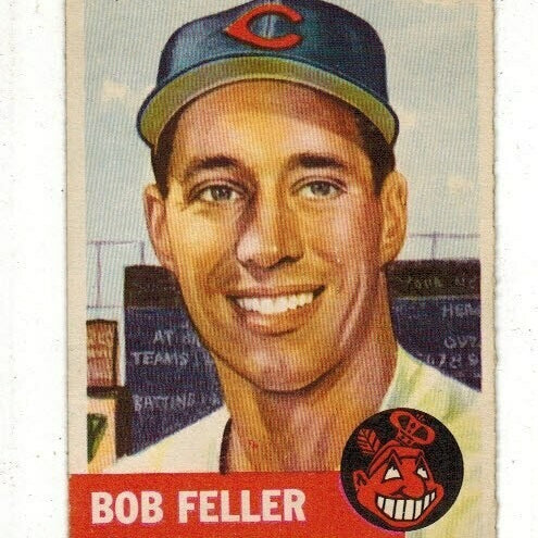 1953 Topps #54 Bob Feller list $500