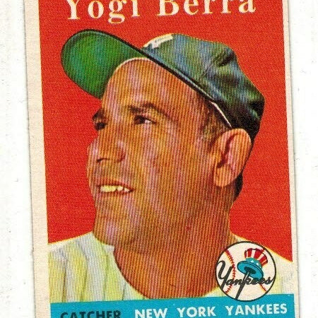 1958 Topps #370 Yogi Berra list $300