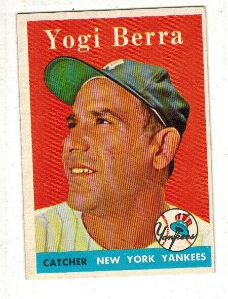 1958 Topps #370 Yogi Berra list $300