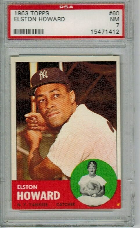 1963 Topps #60 Elston Howard PSA 7