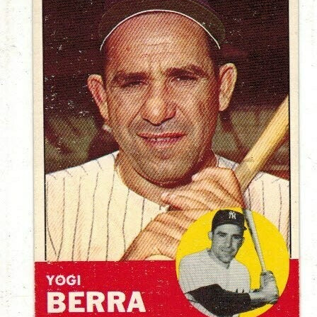 1963 Topps #340 Yogi Berra list $100