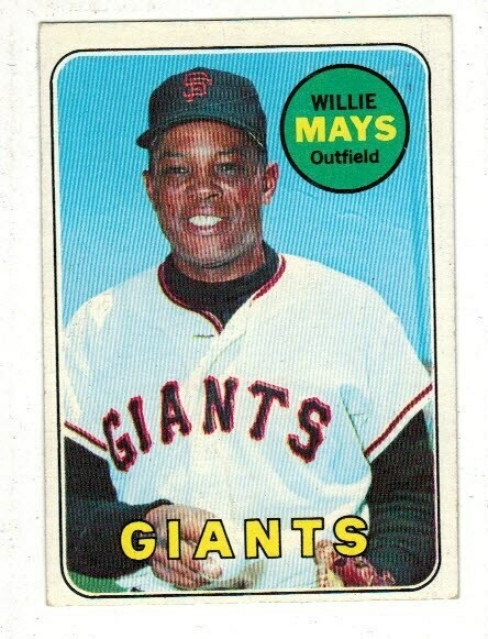 1969 Topps #190 Willie Mays list $400