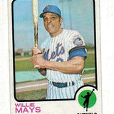 1973 Topps #305 Willie Mays List $150