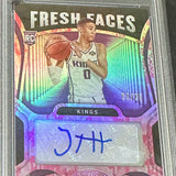 2020 Panini Certified Tyrese Haliburton Fresh Faces Signature Camo #'d25 PSA 9