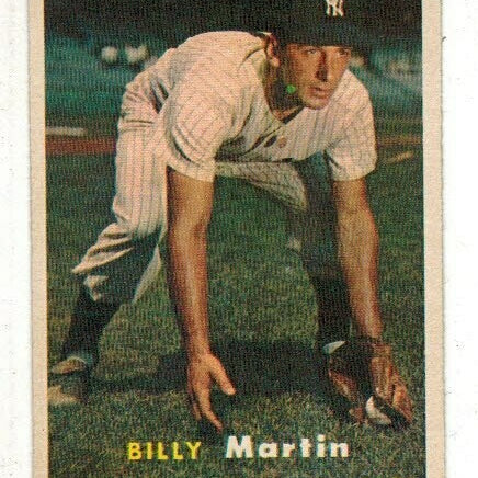 1957 Topps #62 Billy Martin list $60