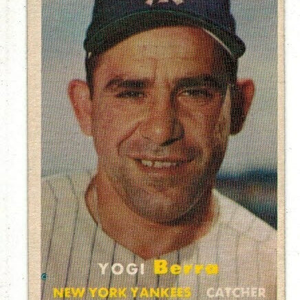 1957 Topps #2 Yogi Berra list $150