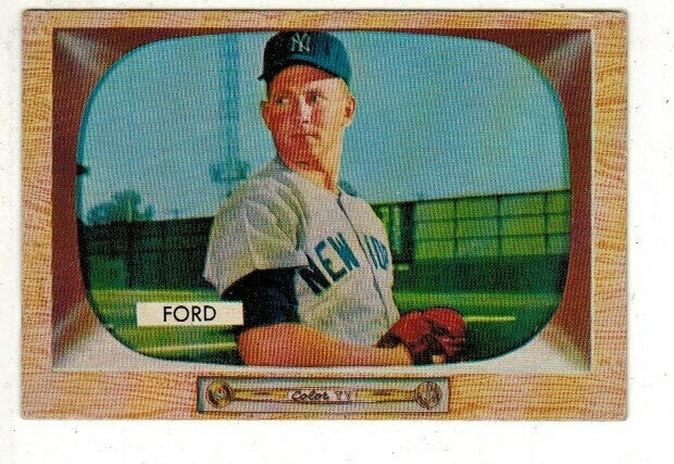 1955 Bowman #59 Whitey Ford list $100