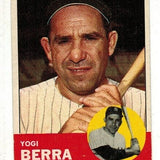 1963 Topps #340 Yogi Berra list $100