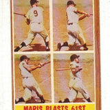 1962 Topps #313 Roger Maris Blasts 61st list $80