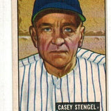 1951 Bowman #181 Casey Stengel list $100
