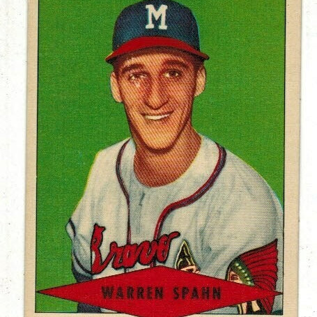 1954 Red Heart Warren Spahn