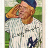 1952 Bowman #217 Casey Stengel list $120