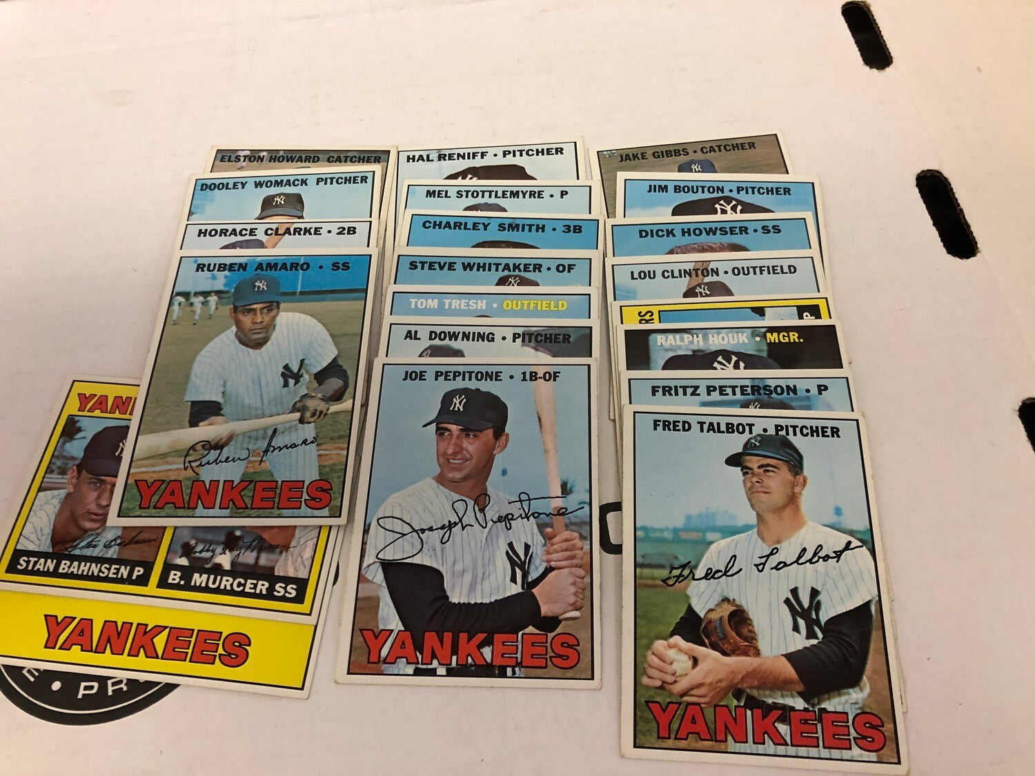 1967 Topps Yankees Team set 22 cards No Mantle or High #'s