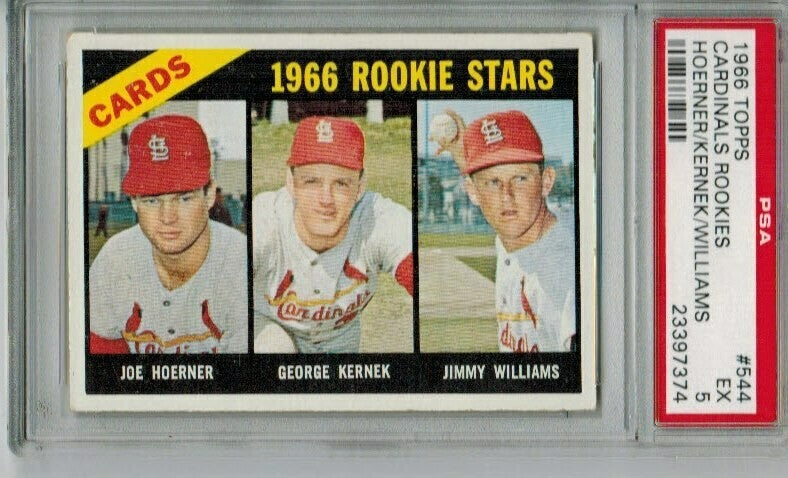 1966 Topps #544 Cardinals rookie Stars PSA 5