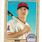 2017 Topps Heritage #450 Mike Trout Mini Variation