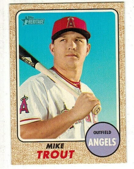 2017 Topps Heritage #450 Mike Trout