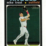 2020 Topps Heritage #466 Mike Trout Action