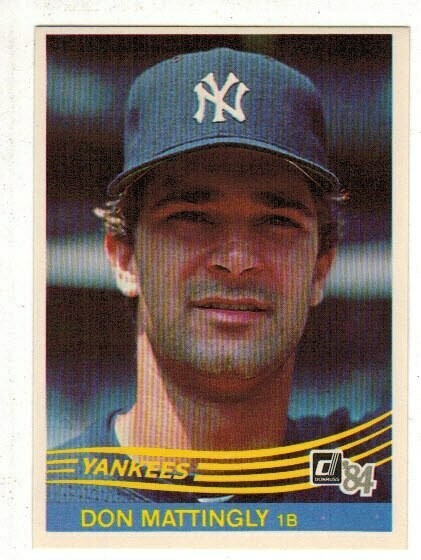 1984 Donruss Don Mattingly rookie,