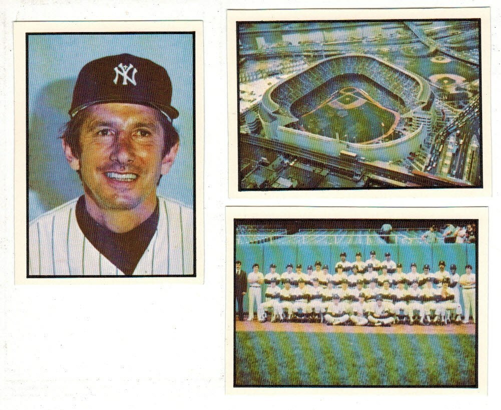 1978 SSCP NY Yankees Team set 27 cards