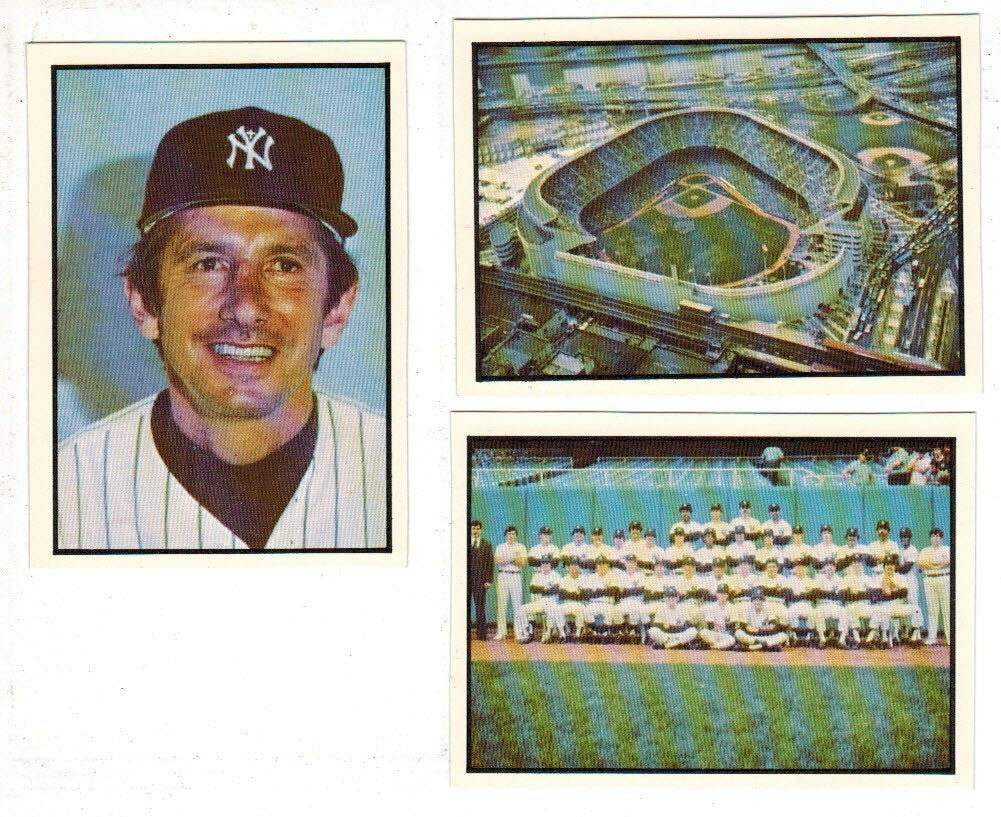 1978 SSCP NY Yankees Team set 27 cards