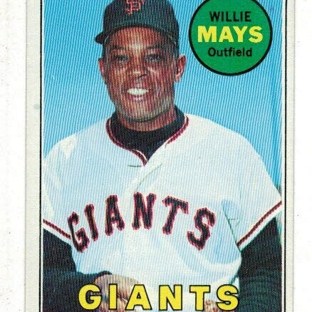 1969 Topps #190 Willie Mays list $400