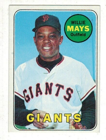 1969 Topps #190 Willie Mays list $400