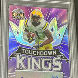 2021 Leaf Metal Draft Ja'Marr Chase rookie TD KIngs Autograph Purple Prizm #'d25 PSA 10