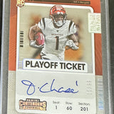 2021 Playoff Ticket Ja'Marr Chase rookie Autograph Factory Sealed Mint
