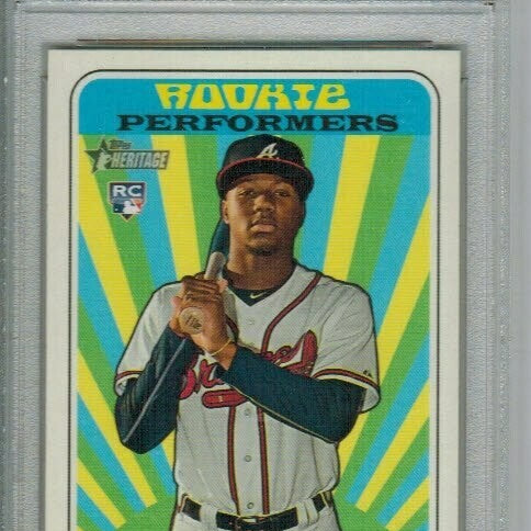 Ronald Acuna Jr. rookie PSA 10 2018 Topps Heritage Rookie Performers