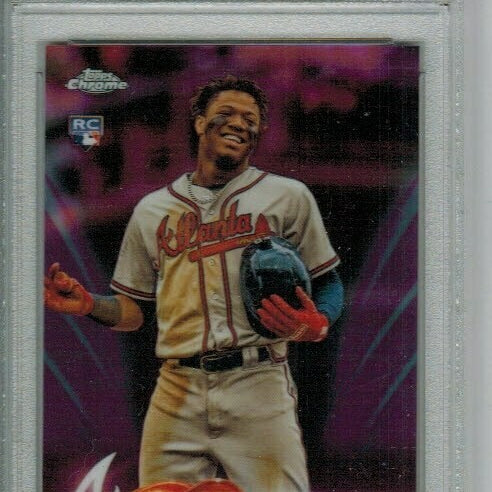 Ronald Acuna Jr. rookie PSA 10 2018 Topps Chrome Update Pink Refractor #25