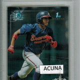 Ronald Acuna Jr. rookie PSA 10 2017 Bowman Chrome Prospects #127