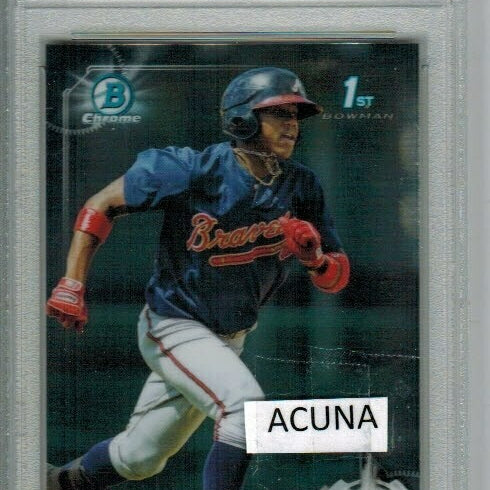 Ronald Acuna Jr. rookie PSA 10 2017 Bowman Chrome Prospects #127