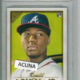 Ronald Acuna Jr. rookie PSA 10 2018 Topps Gallery #140