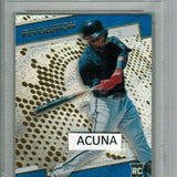 Ronald Acuna Jr. rookie PSA 10 2018 Panini Chronicles Revolution Rapture #22