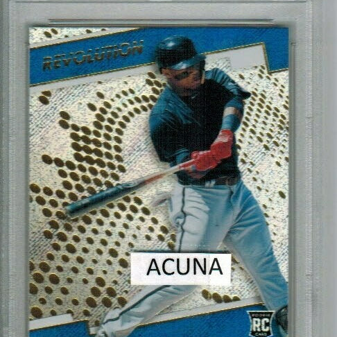 Ronald Acuna Jr. rookie PSA 10 2018 Panini Chronicles Revolution Rapture #22