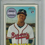 Ronald Acuna Jr. rookie PSA 10 2018 Topps Heritage #580